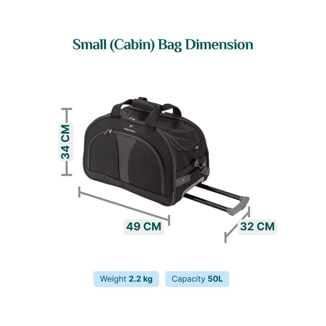 2-Wheel Trolley Duffle Bag