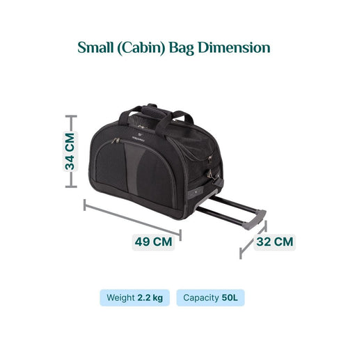 2-Wheel Trolley Duffle Bag