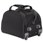 wheeled duffel back view