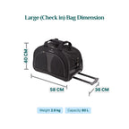 2-Wheel Trolley Duffle Bag