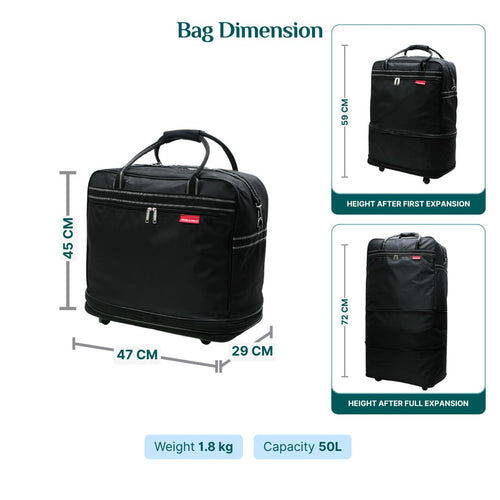 28 inch 100L Expandable Duffel Bag with Wheels