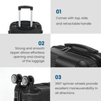 Double wheel luggage feature 1