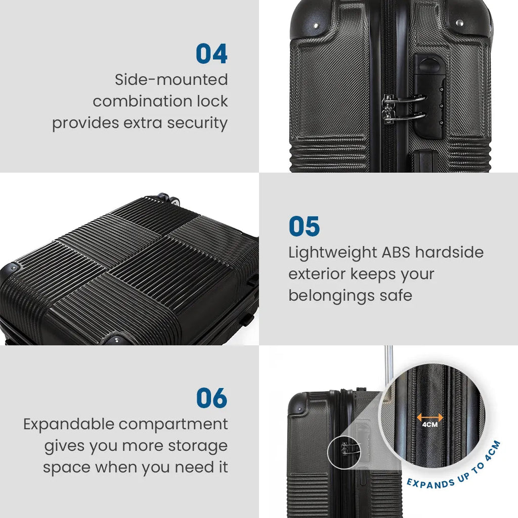Double wheel luggage feature 2