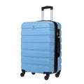 Single wheel luggage blue front