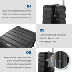 Single wheel luggage features 2