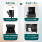 Front Open Luggage