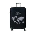 luggage cover with map print